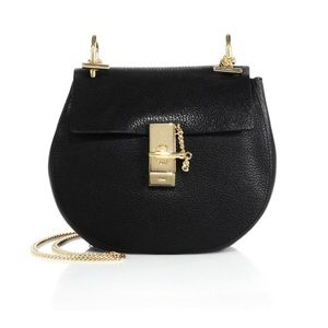 Chloe Drew Small Leather Saddle Bag